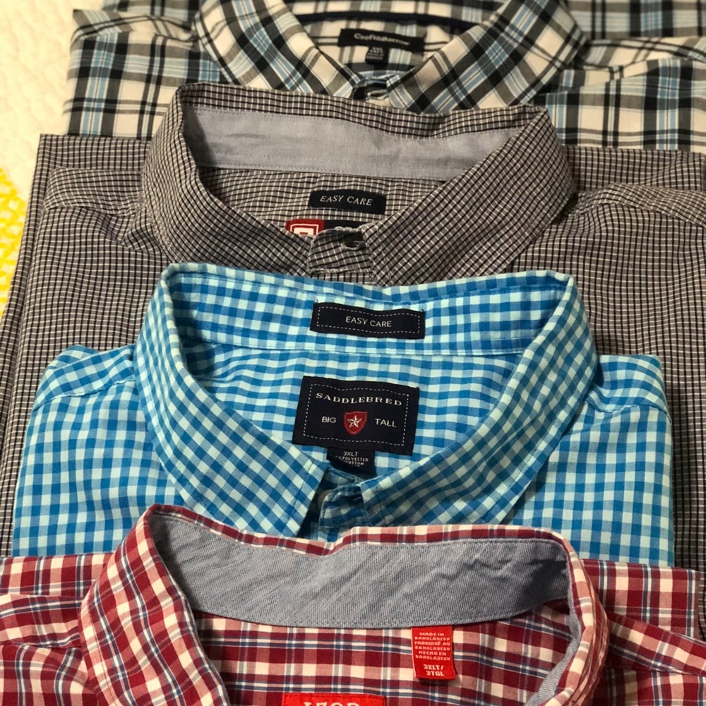 Big and Tall short sleeve shirts 3XLT